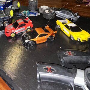 4 RADIO SHACK XMODS RC cars